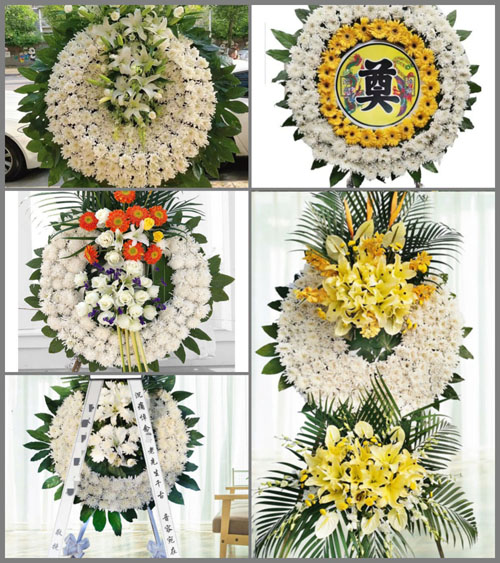 江西上饶鄱阳县莲花山乡花圈速递