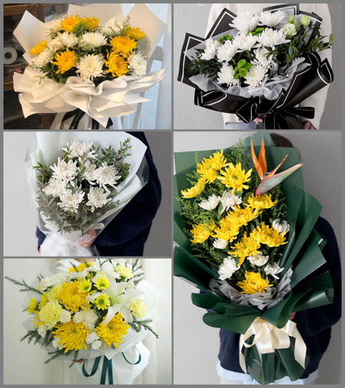 江西上饶鄱阳县莲花山乡白事花束代送