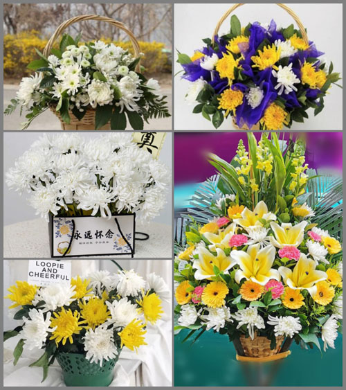 江西上饶鄱阳县莲花山乡白事提篮配送